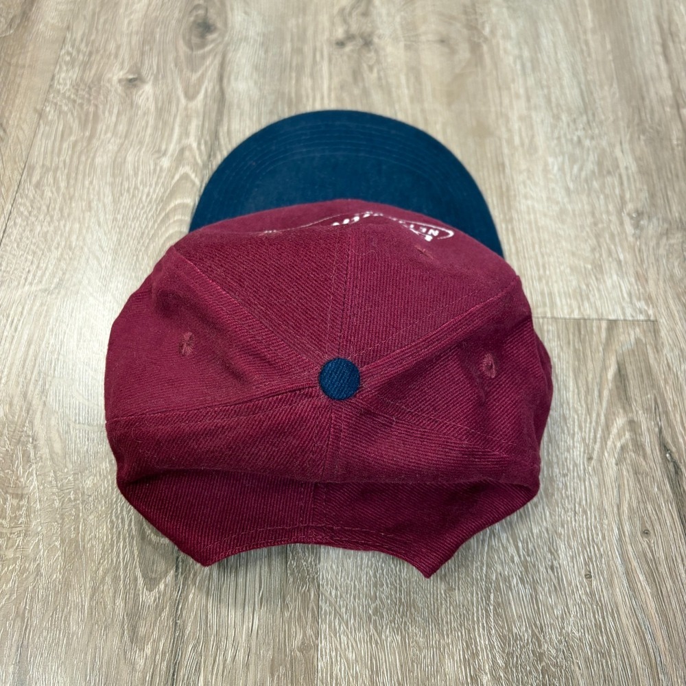 VTG NetJets Executive Jet Baseball Hat Port Authority 100%‎ Cotton Maroon - Picture 4 of 6